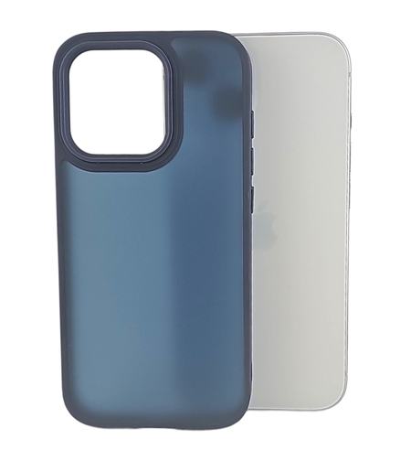 Husa de Protectie, Vafy, pentru iPhone 15 Pro Max, Satin Matte, din PC, Albastru