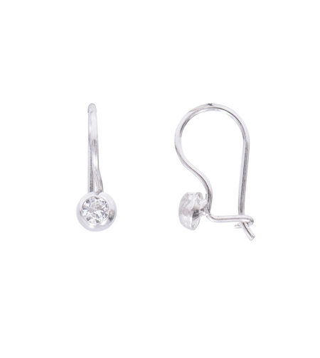 Cercei Argint 925 Tortita cu Zirconiu, 2.08 g