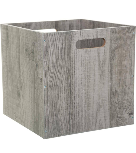 Cutie depozitare 5Five din lemn MDF, pentru raft, 30x30x30 cm, gri