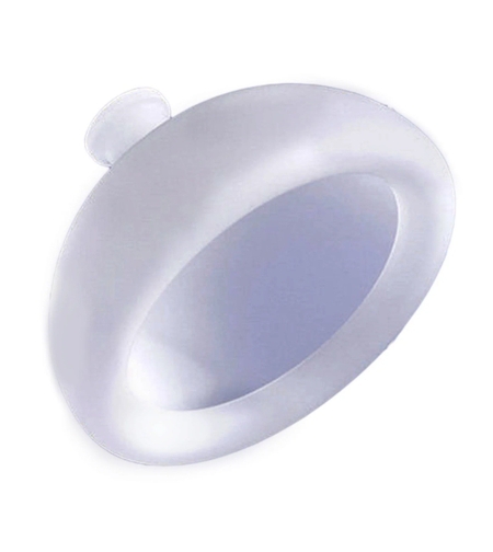 Dispozitiv Terapeutic Sputa, Vafy, Cupa pentru Terapie Toracica, Dispozitiv de Eructare, pentru Adulti si Copii, 10 x 6.5 cm, din Silicon, Alb
