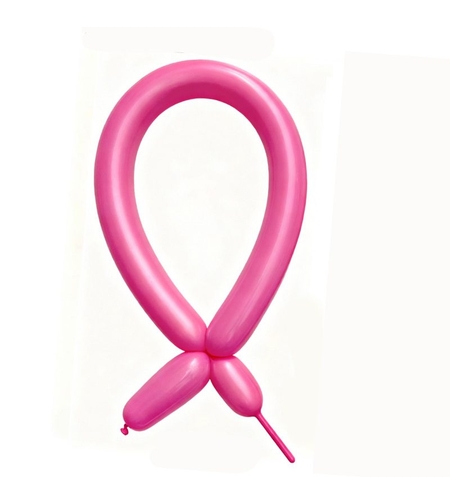 Baloane de Modelaj, Flippy, Set 50 bucati, Model Standard, din Latex, 30 x 1.5 cm, 1.8 g per unitate, pana la 150 cm, Fucsia