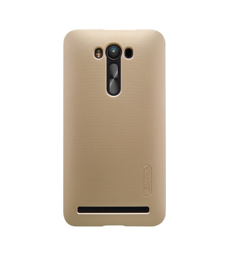 Husa Asus Zenfone 2 ZE500CL Nillkin Frosted Shield Auriu + Folie de protectie