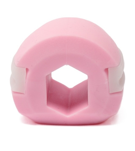 Dispozitiv de Tonifiere Faciala, Flippy, din Silicon, Corectare Mandibula/Maxilar, Roz