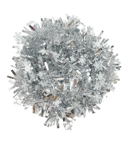 Beteala Craciun, Flippy, argintiu, marimea: 2 m x 9 cm x 9 cm material:folie PVC, interior/exterior