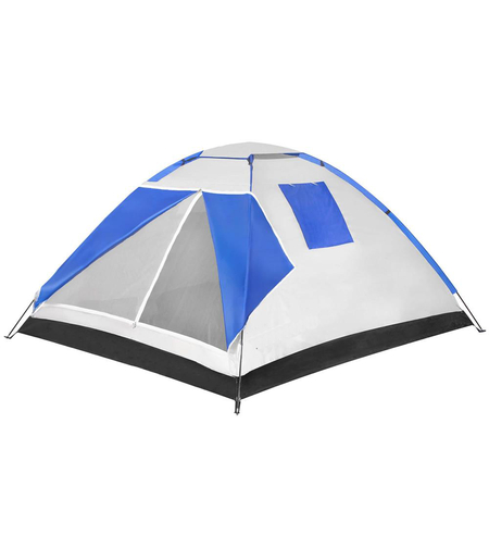 Cort plaja sau camping, impemeabil, cu protectie UV, 4 locuri, 210x240x130cm, gri albastru