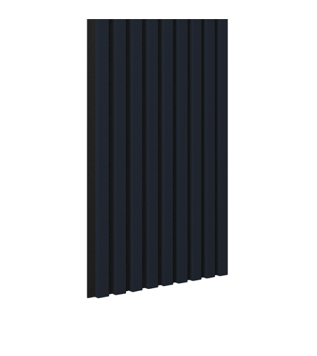 Riflaj MDF decorativ LDA PREMIUM de tip Panou Acustic, Indigo, 260x40 cm