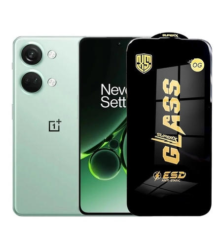 Folie de Protectie pentru OnePlus Nord 3, Vafy, Sticla Securizata ESD, Margini Negre, Rezistenta la Zgirieturi, Antistatica, 0.35 mm, Transparenta