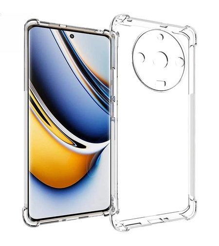 Husa protectie pentru Realme C11 2021, Vafy, TPU, Antisoc, Protectie colturi, Rezistenta la impact, 1.5 mm, Transparenta