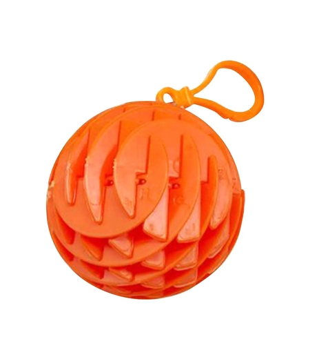 Jucarie Worm Fidget de Decompresie, Flippy, Anti Stres, Dimensiune Compacta 6 cm, Dimensiune Extinsa 15.5 cm, Portocaliu