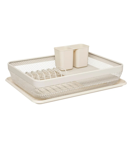 Suport vase 5Five Mayaj cu 1 nivel, otel si plastic, 43x32x13 cm, bej