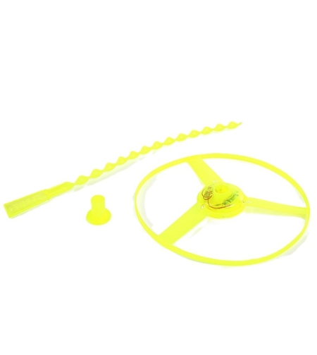 Jucarie Disc Zburator, Flippy, cu Lumini, Manual, din ABS, +14 Ani, Galben