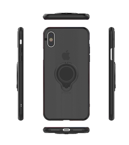 Husa Apple iPhone 7 Armor Ring cu inel magnetic Negru