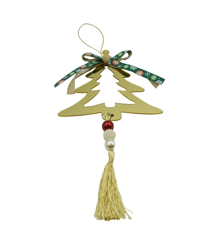 Ornament brad, Flippy, Brad, Auriu, Lucios, 15*28CM, Acril, Interior/ Exterior