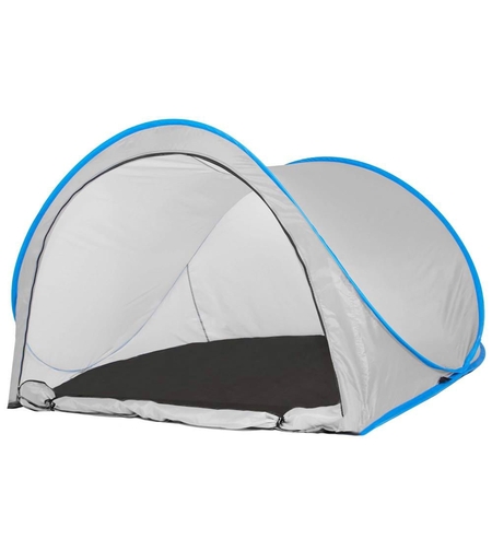 Cort plaja si picnic semi-deschis Sersimo, protectie UV, 200x120x110cm, gri