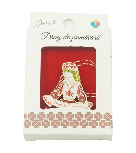 Brosa Mica in Cutie Jolie model Drag de Romania