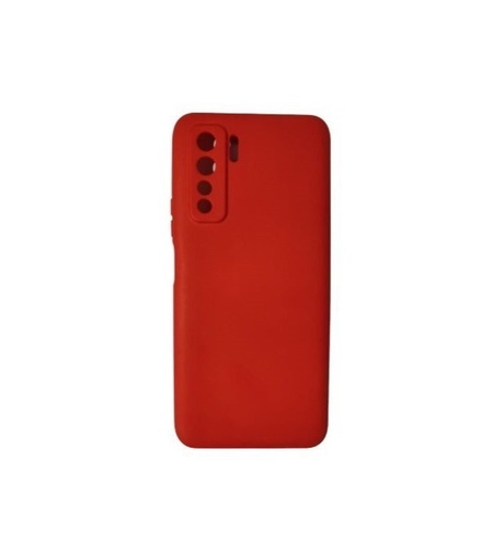 Husa protectie Vafy compatibila cu Huawei P40 Lite 5G Liquid Silicone Case Rosu