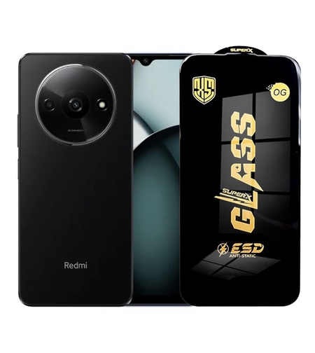 Folie de Protectie pentru Xiaomi Redmi A3x, Vafy, Sticla Securizata ESD, Margini Negre, Rezistenta la Zgirieturi, Antistatica, 0.35 mm, Transparenta
