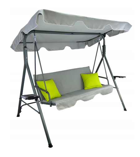 Leagan balansoar gradina Sersimo Vicenza, 3 locuri, 220kg, gri