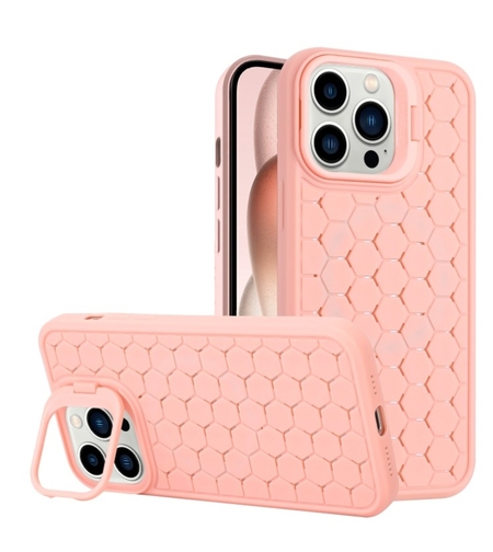 Husa de Protectie TPU, Vafy, pentru Samsung Galaxy S23 Plus, 3D Cube, cu Inel, Protectie Camera, Antisoc, Antizgariere, Antialunecare, Acoperire Completa, Roz