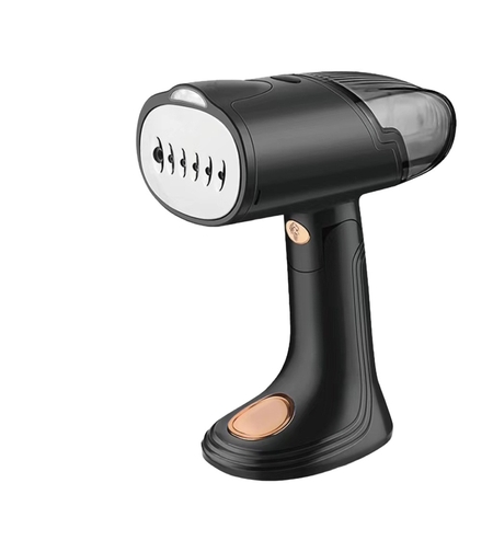 Aparat de Calcat Vertical Portabil cu Abur, Flippy, Putere 1500W, Rezervor Detasabil de 138ml, Priza, Functie Anti Calcar si Auto Curatare, Pliabil, cu Perie, 20x10.5x8 cm, Negru
