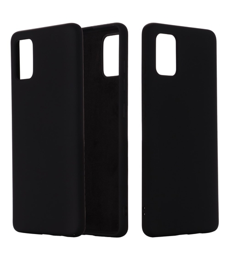Husa protectie compatibila cu Samsung A71 Liquid Silicone Case Negru