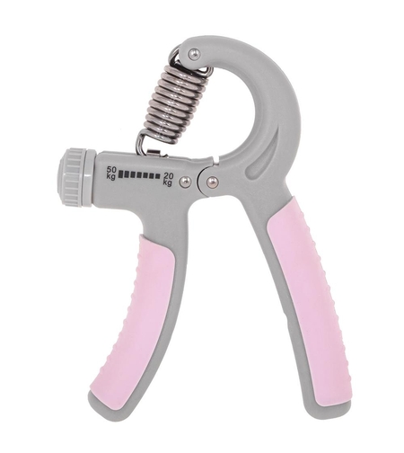 Flexor pentru exercitii antebrat, ajustabil, rezistenta 20-50kg, roz