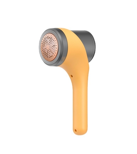 Aparat Scame si Par Haine, Vafy, Electric, USB inclus, Periuta Curatare, pentru Diferite Tesaturi, 3 Trepte, 20.5 x 8.8 x 7 cm, Galben