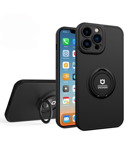 Husa Telefon Eagle Eye, Vafy, Compatibila Samsung A52 5G, cu Suport Auto Magnetic si Inel, Negru