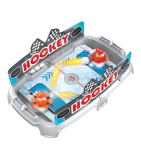 Joc de Masa Interactiv Ice Hockey pentru Copii, Flippy, 4 Mingi, Tabela Scor, 40.7x27x14.5 cm, Gri