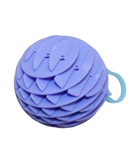Jucarie Worm Fidget de Decompresie, Flippy, Anti Stres, Dimensiune Compacta 6 cm, Dimensiune Extinsa 15.5 cm, Albastru eschis