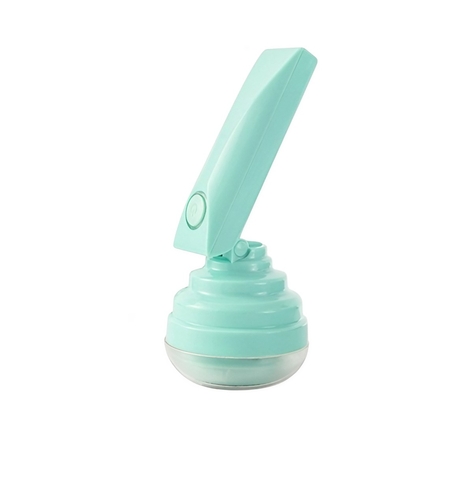 Aparat Pentru Curatat Scame, Par Si Praf, Vafy, Trimmer pentru Diferite Tipuri De Material, Cu Lame Din Otel Inoxidabil, Maner Flexibil, Incarcare Prin USB, 13x8 cm, Verde