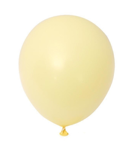 Set 12 Baloane, Flippy, din Latex Macaroon, 30 cm, Galben