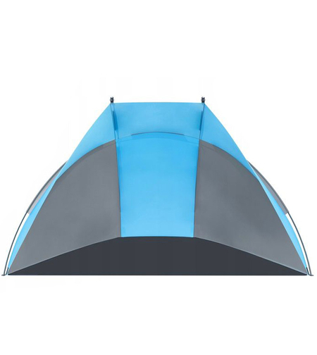 Cort plaja si picnic deschis Sersimo, protectie UV, 220x115x120cm, albastru gri