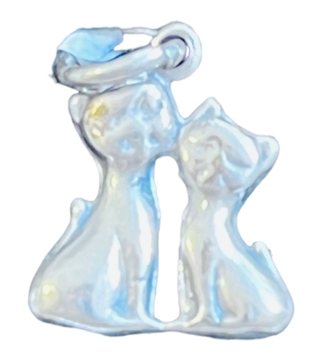 Pandantiv din Argint 925 Jolie Silver, Model Pisicute, 17 x 11 mm, 0.9 g