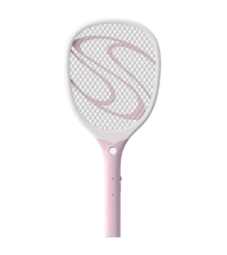 Paleta Electrica pentru Tantari, Muste sau Insecte LED, Flippy, Plastic, Casa si Gradina, Anti-insecte, Alb-Roz