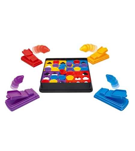 Joc Interactiv pentru Copii, Flippy, 4 Hats Off, Tabla de Joc, Figurine Palarii, +3 Ani, Multicolor