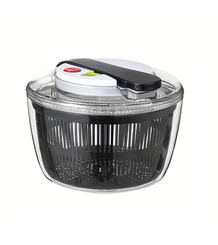 Uscator Manual pentru Salata si Verdeturi, Flippy, Plastic, 16x15x21 cm, Capacitate 3L, Negru