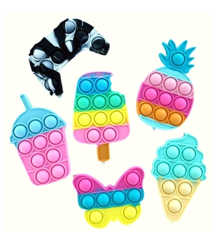 Jucarie antistres din silicon, Flippy, Pop It Now and Flip It, Stickere, Model mixt