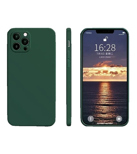 Husa protectie Vafy compatibila cu Apple iPhone XS Max Liquid Silicone Verde