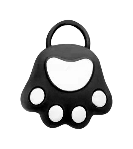 Perie pentru Masajul Scalpului, Perie pentru Sampon, Labuță de Pisică, Dimensiune 7x8 cm, Curatarea si Mentinerea Curata a Parului, Negru