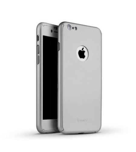 Husa Apple iPhone 7 Joyroom (Fata + Spate) Argintiu + Folie de protectie