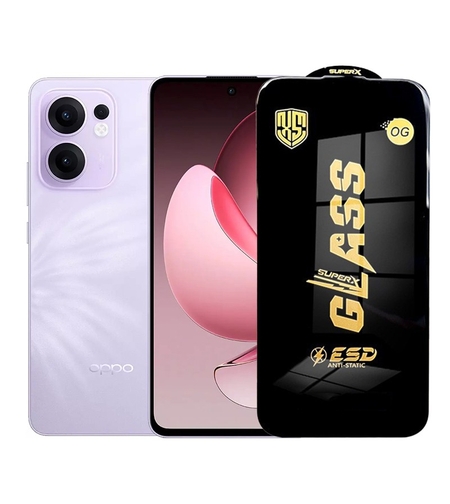 Folie de Protectie pentru Oppo Reno13 F, Vafy, Sticla Securizata ESD, Margini Negre, Rezistenta la Zgirieturi, Antistatica, 0.35 mm, Transparenta