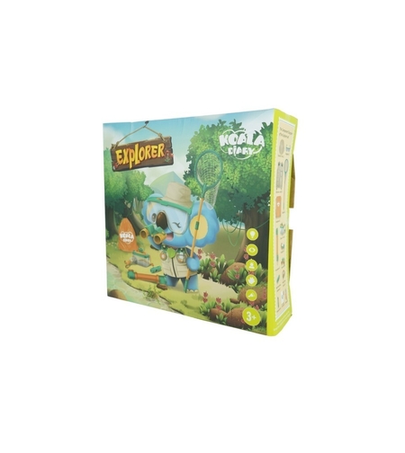 Set camping micutul explorator pentru exterior, 3 accesorii vestimentare, 9 ustensile de joaca, 8 carti educative cu insecte, +3 ani, multicolor
