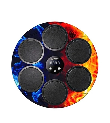 Jucarie de Boxat cu Muzica si Lumini, Flippy, Bluetooth, Incarcare USB, Aplicare cu Ventuze, 6 Tinte, 46x46x8 cm, 2000 g, Multicolor