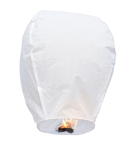 Lampion zburator, Flippy, hartie biodegradabila, Alb