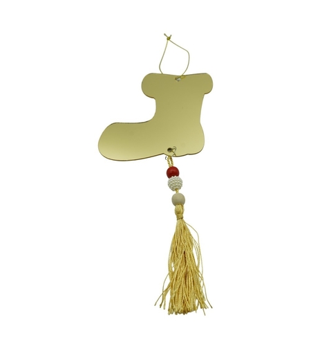 Ornament brad, Flippy, Gheata, Auriu, Lucios, 10*25CM, Acril, Interior/ Exterior