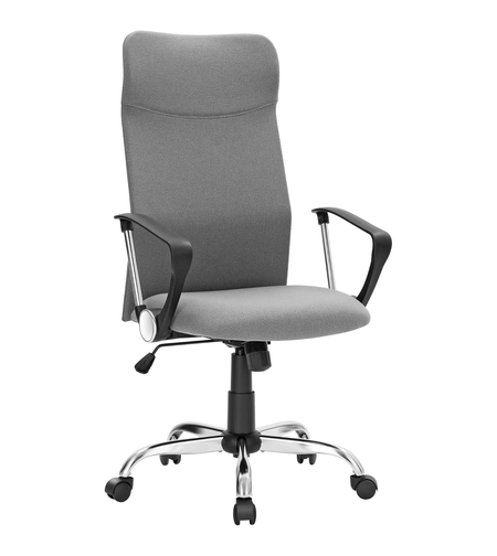 SONGMICS Scaun de birou ergonomic, reglabil pe inaltime, functie balans, maxim 120 kg, 63x63x120 cm, gri