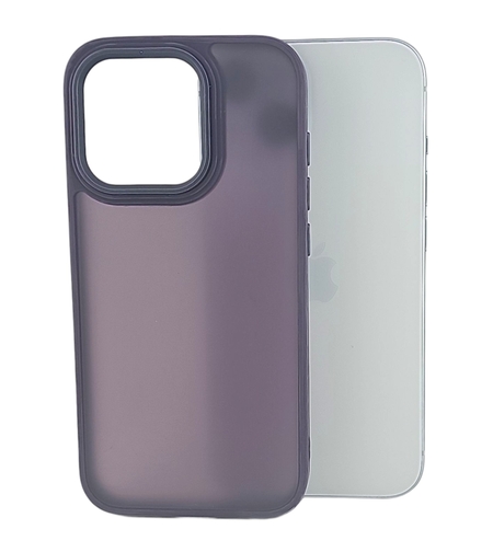 Husa de Protectie, Vafy, pentru iPhone 15 Pro, Satin Matte, din PC, Mov