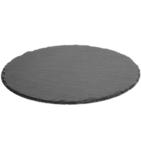 Platou servire Atmosphera ardezie, diametru 22 cm, negru