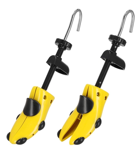 Set 2 sanuri pentru largit si alungit pantofi, din plastic, marime 44-46, galben